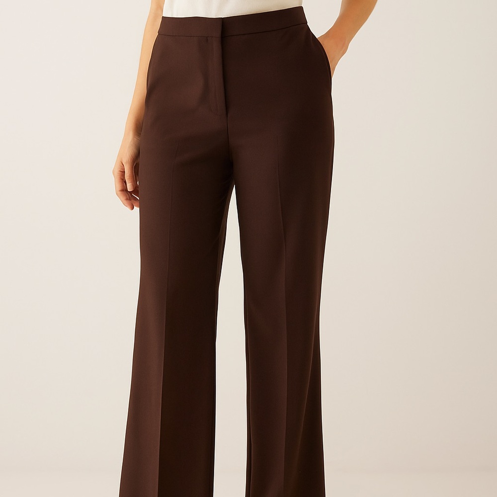 Jones New York Chocolate Wide Leg Pants